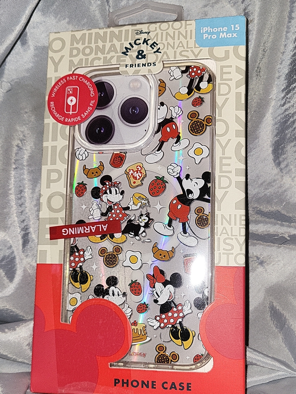 Disney Mickey & Friends Clear iPhone 15 Pro Max Case - Red, Black, Yellow TymLe